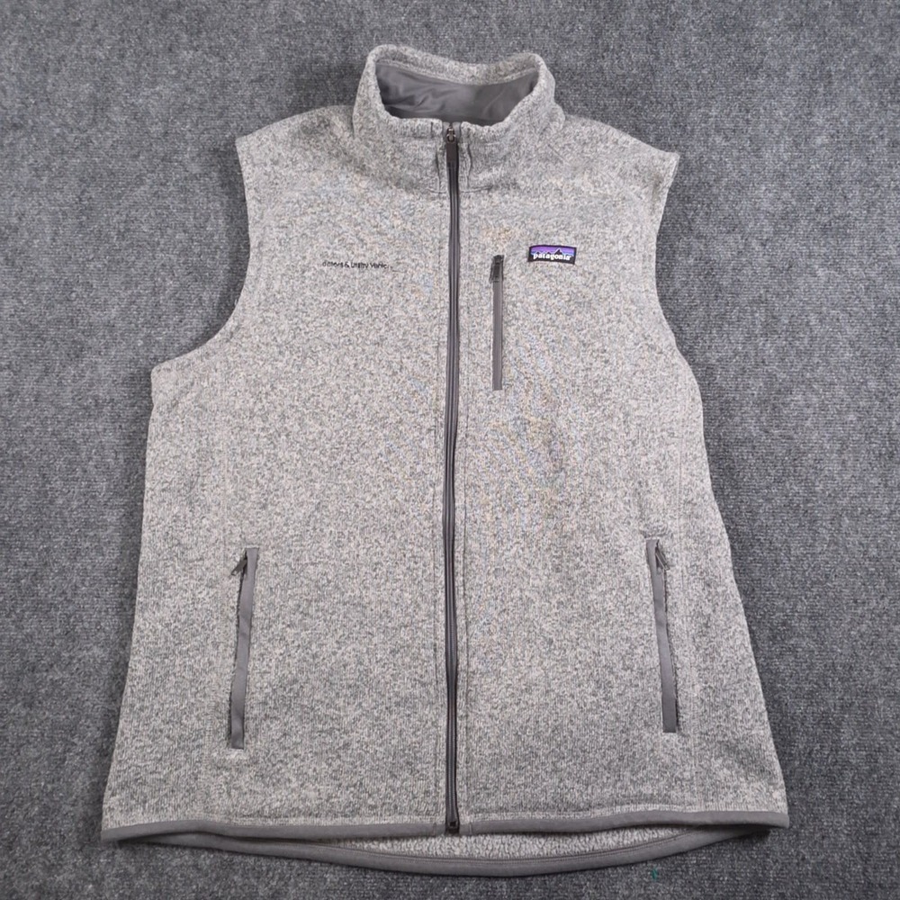 Patagonia Better Sweater Vest Mens 2XL Gray Full Zip Fleece Lightweight